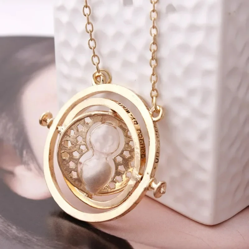 Film and Television Around The Hot Harry Potter Time Converter Hourglass Necklace Earrings Series Sweater Chain Gift